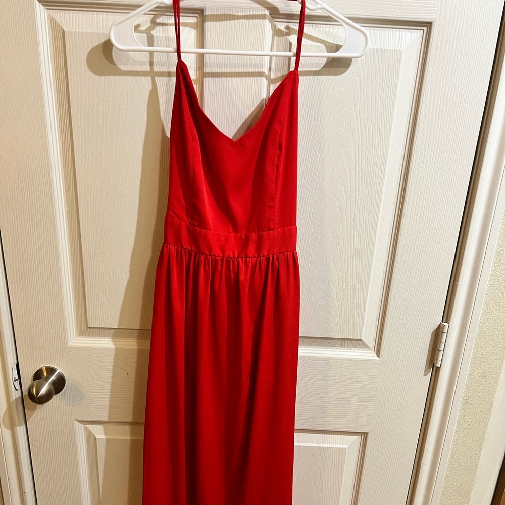 Tobi - Small - Red - Open Back - Maxi Dress